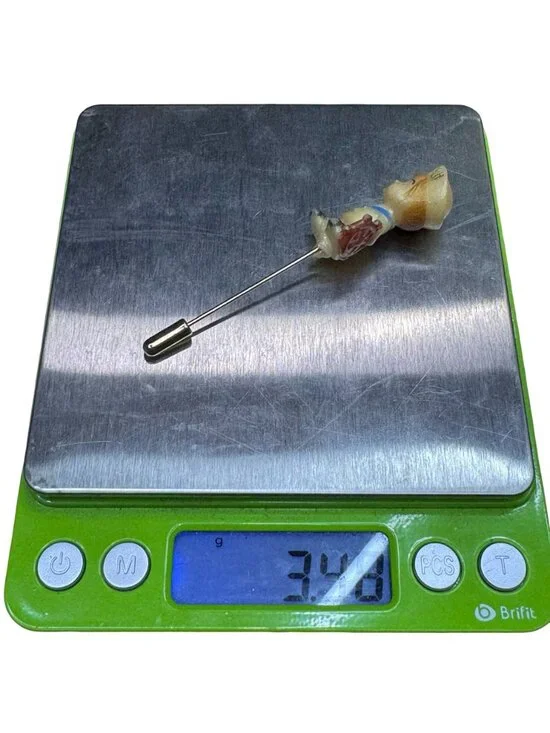 Vintage Sailor Boy 1950s Stick Hat Pin Brooch Nautical 3" Boho Kitsch Cruise - Picture 5 of 5